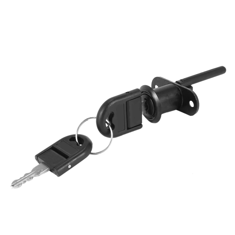 ABRU-10X Zinc Alloy Computer Desk Cabinet Mailbox Drawer Cupboard Locker Cam Lock With Keys, Black