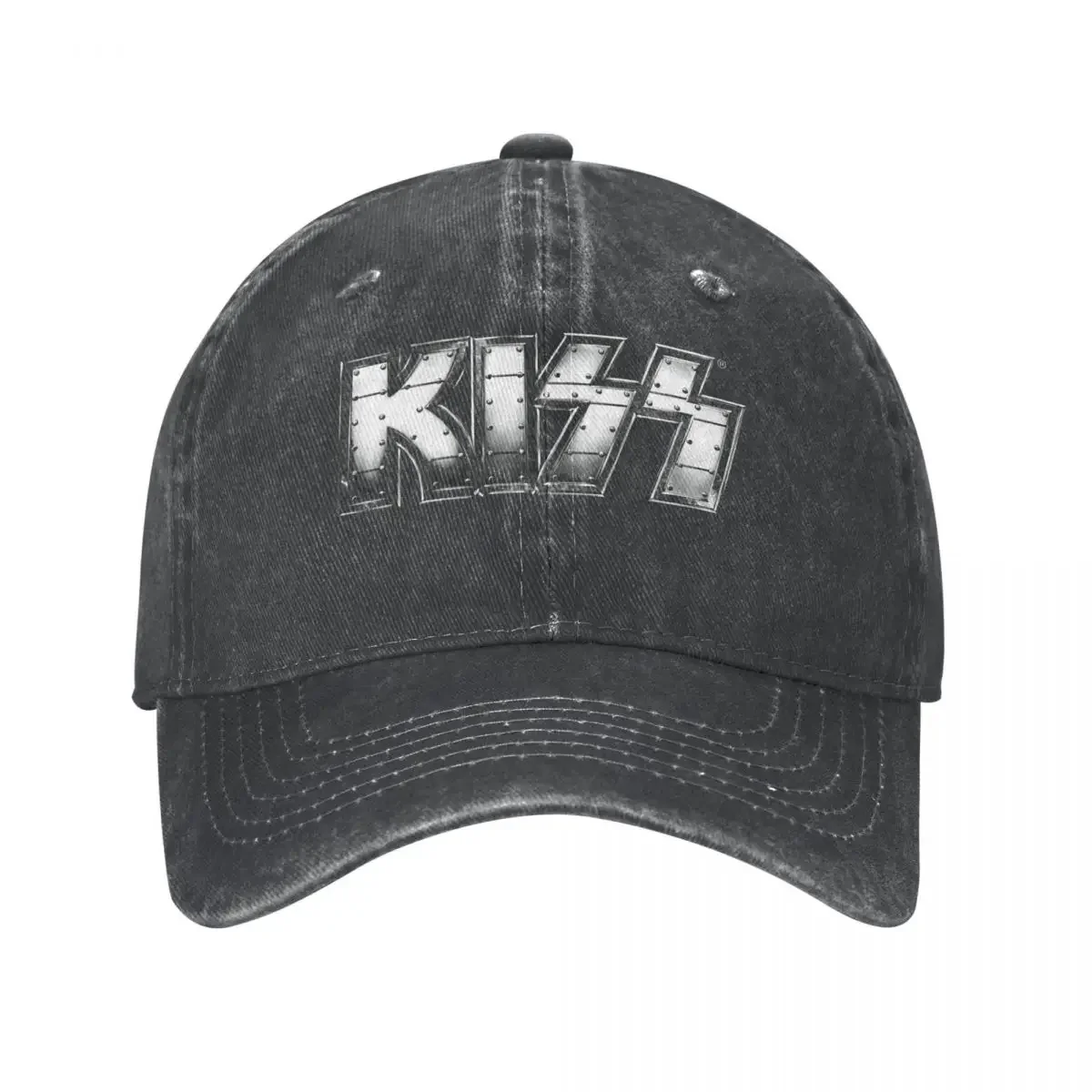 Kiss Heavy Men Women Baseball Cap Rock Brand Distressed Hats Cap Vintage Outdoor All Seasons Travel Snapback Cap