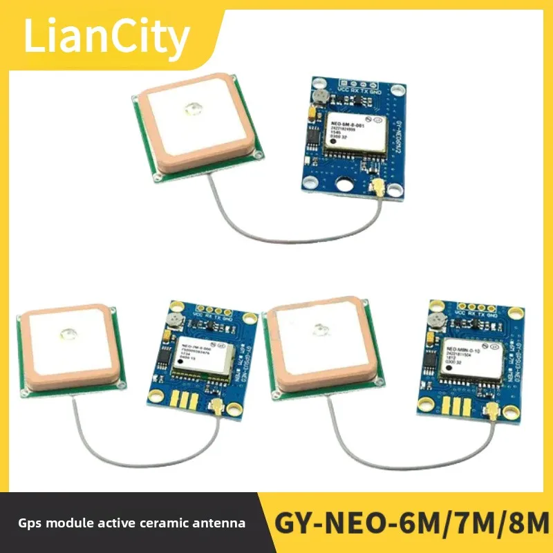 Low Power GPS Module GY-NEO-6M/7M/8M, Active Ceramic Chip Antenna with Fast Signal Acquisition