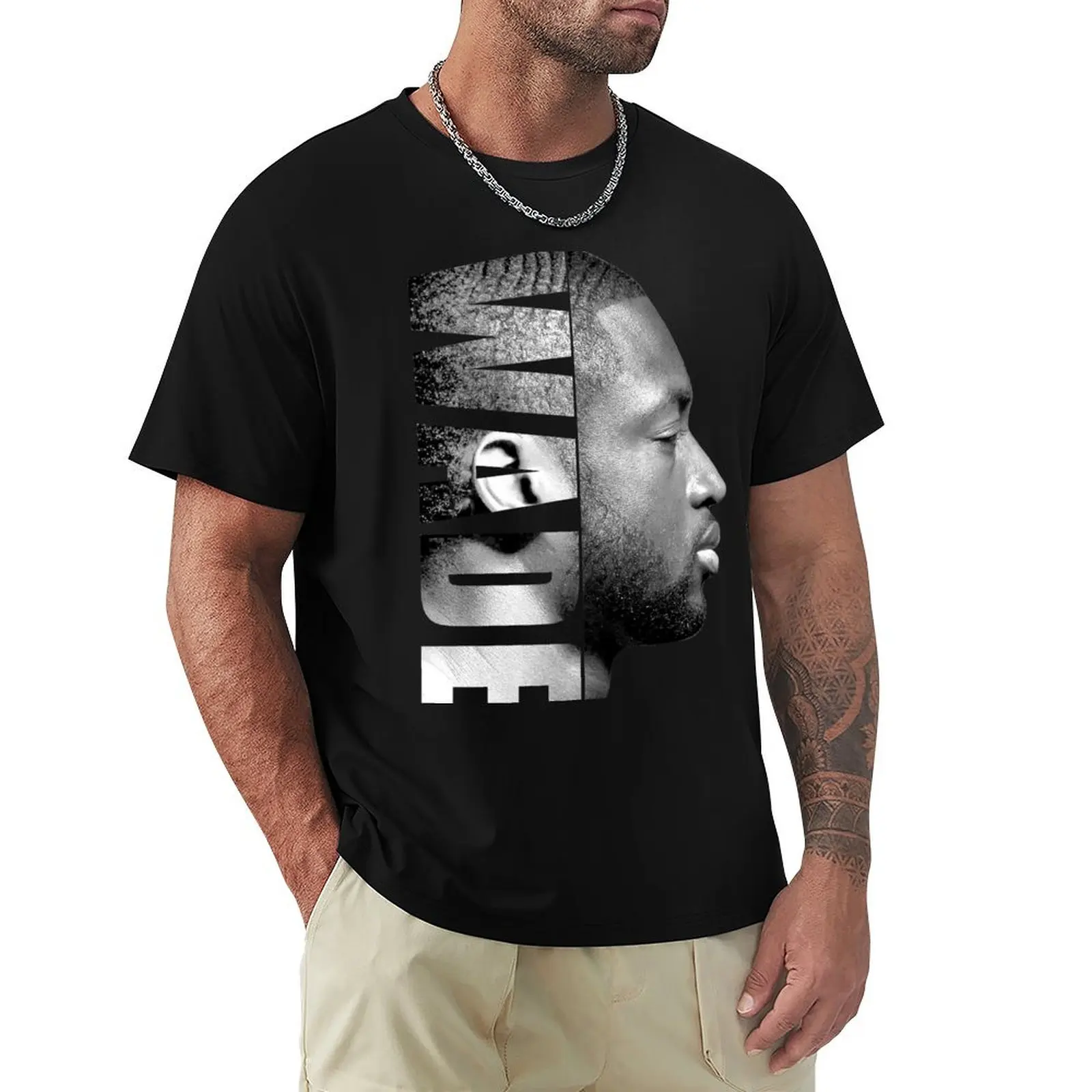 

Dwyane Wade - Black / White T-Shirt Thanksgiving Casual Tee