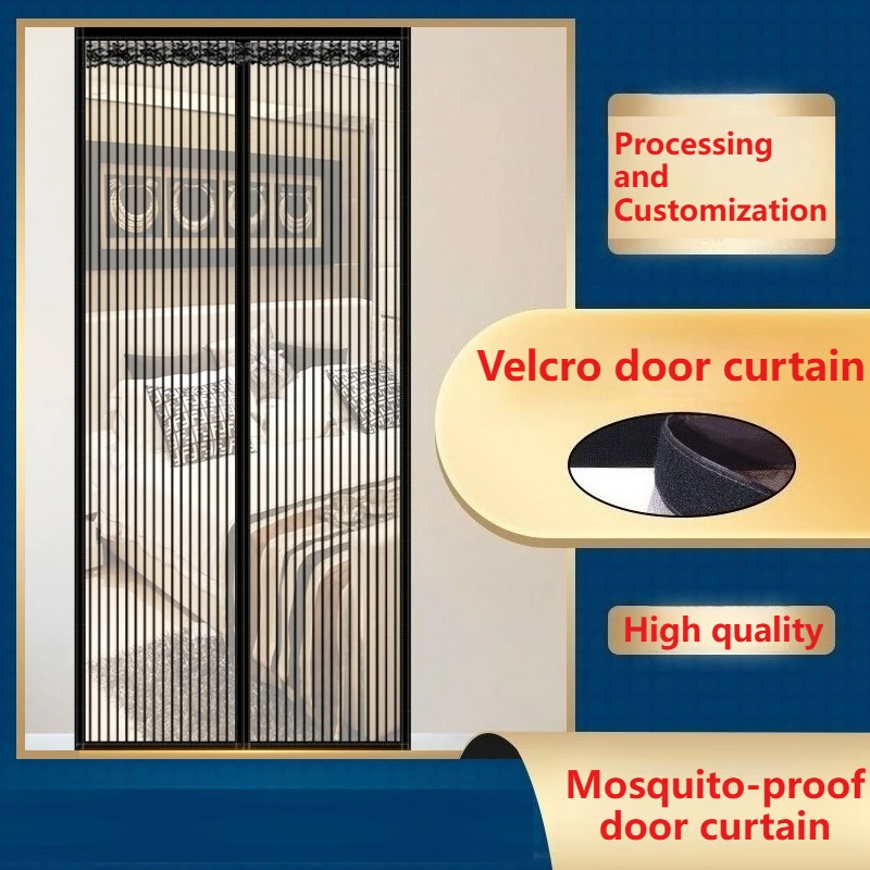 

Windproof Portable Mosquito-Proof Magnetic Door Curtain Automatic Closing Design Insect and Fly Protection Must-Have for Summer