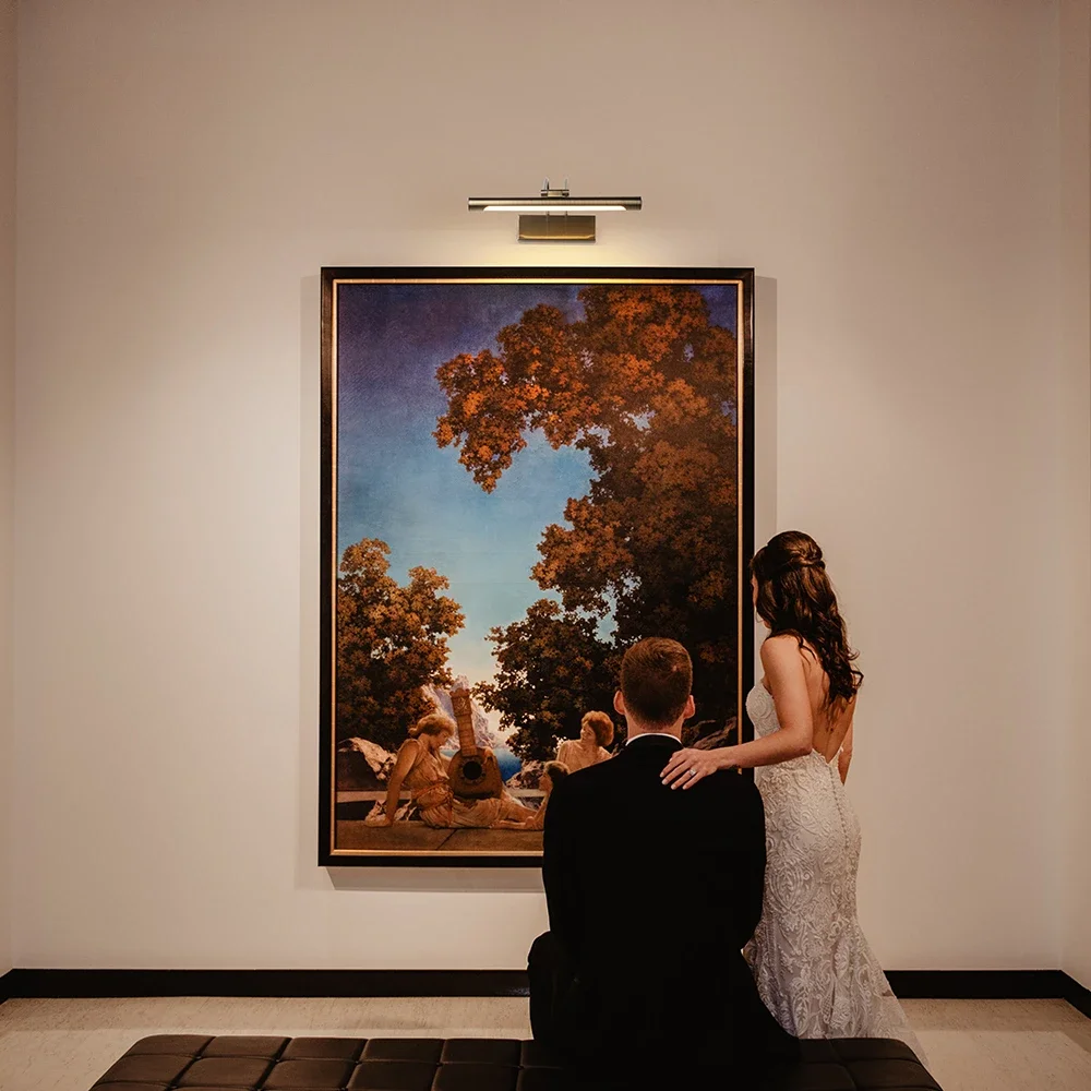 Lampada da parete moderna a LED 8W 30cm AC90-260V Lampada da bagno a specchio Sconce Rame nero