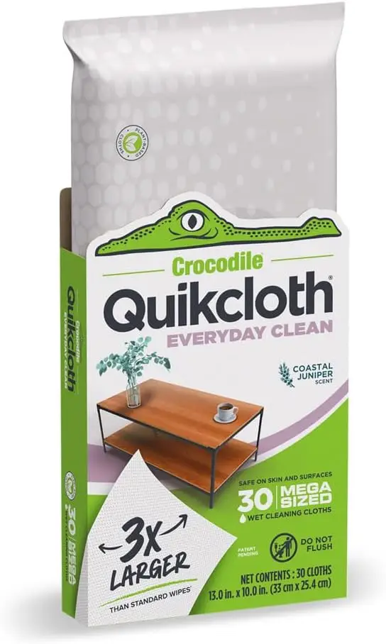 

Plant-Based Cleaning Wipes for Home & Kitchen - Gentle on Hands and Surfaces, Plastic-Free
