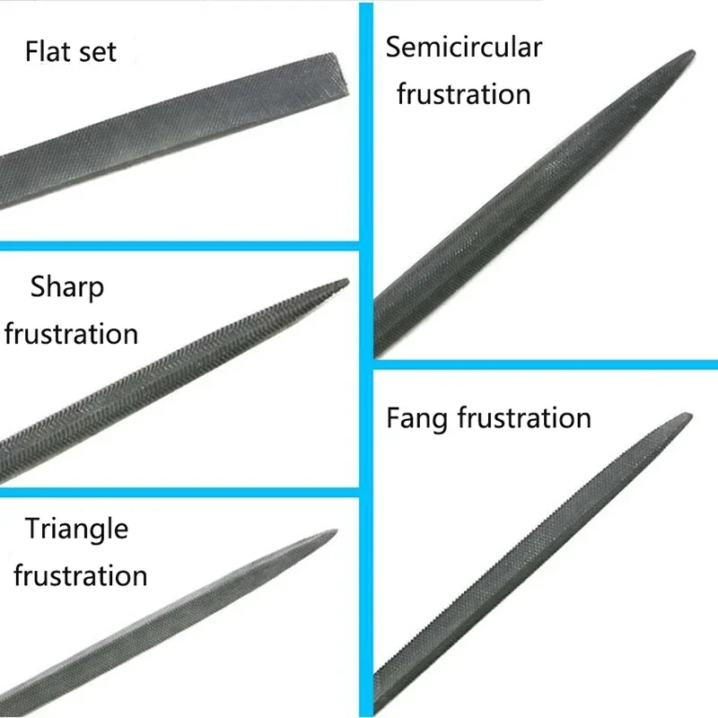 5pcs/set 140/180mm Metal File Mini Assorted Rasp Diamond Needle File set Repair Tool Jewelry Wood Grinding Hand File Tools