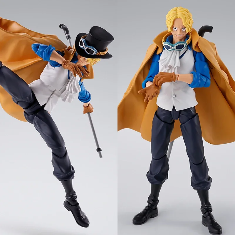 Genuine Original ONE PIECE Bandai S.H.Figuarts Sabo Chief of Staff of the Revolutionary Army Action Figure Collectible Model Toy