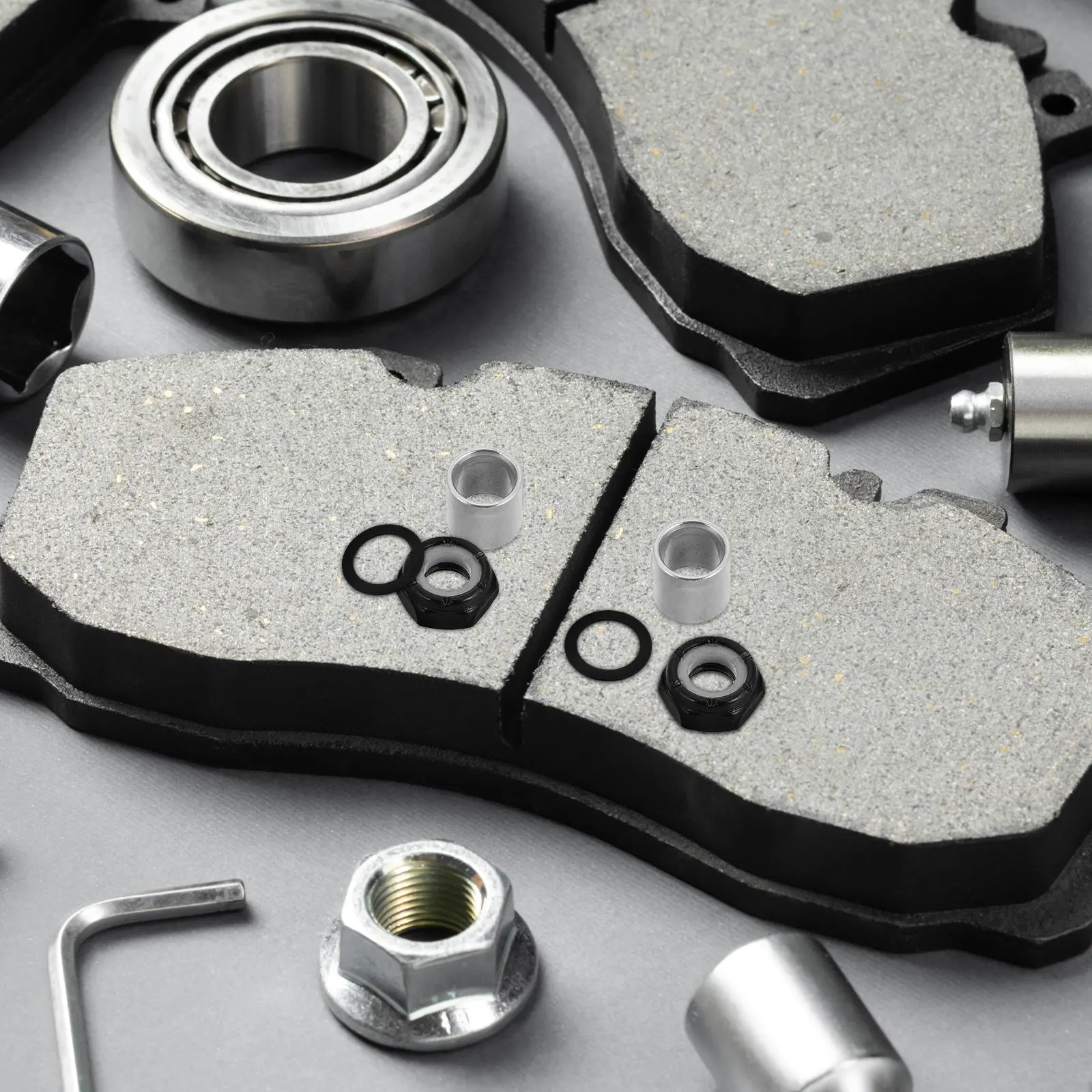 

1Set Skateboard Hardware Accessories Metal Screws Nuts Washers Sleeves for Skateboard Truck Mounting Deck Installation Kits