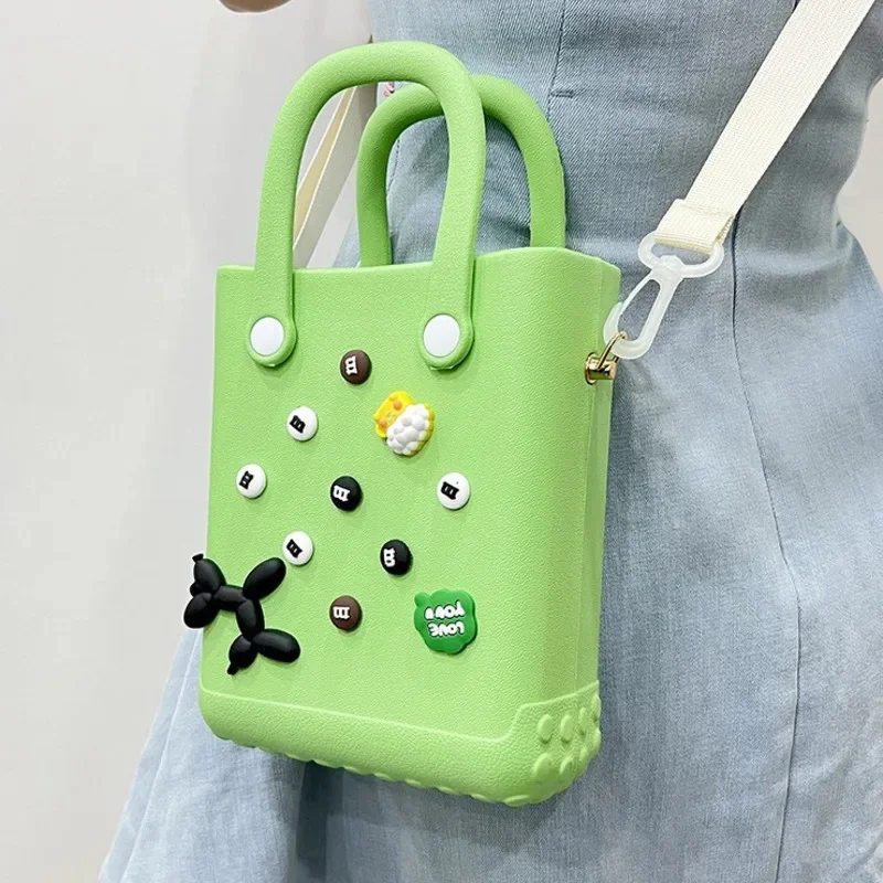 

Пляжная сумка из ЭВА «сделай сам», универсальная сумка для аксессуаров с надписью Y2K, модная сумка через плечо на одно плечо, новинка