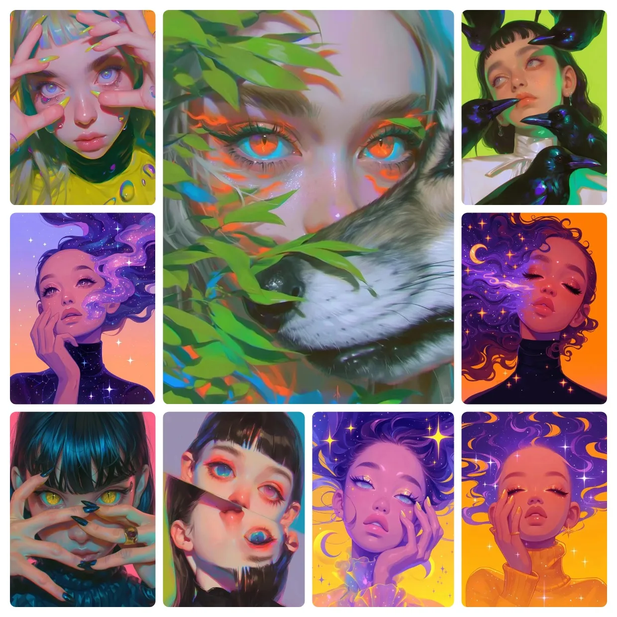 Galaxy Abstract Fashion Beauty Jigsaw Puzzles 500/1000/1200/2000PCS Handmade Art Exquisite Home Decor Gift No Frame