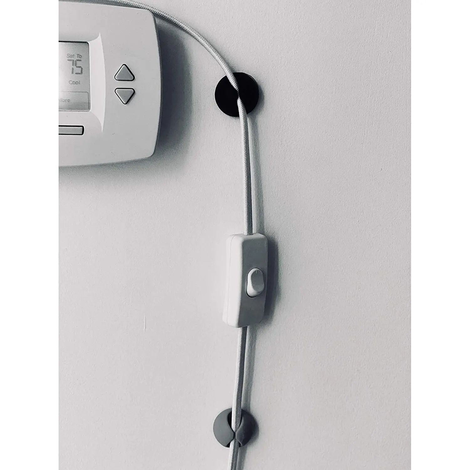 ABNR 10Pc Cable Clips Multipurpose Cord Holder Self-Adhesive Cord Management Cable Holder Earphone Wire Organizers