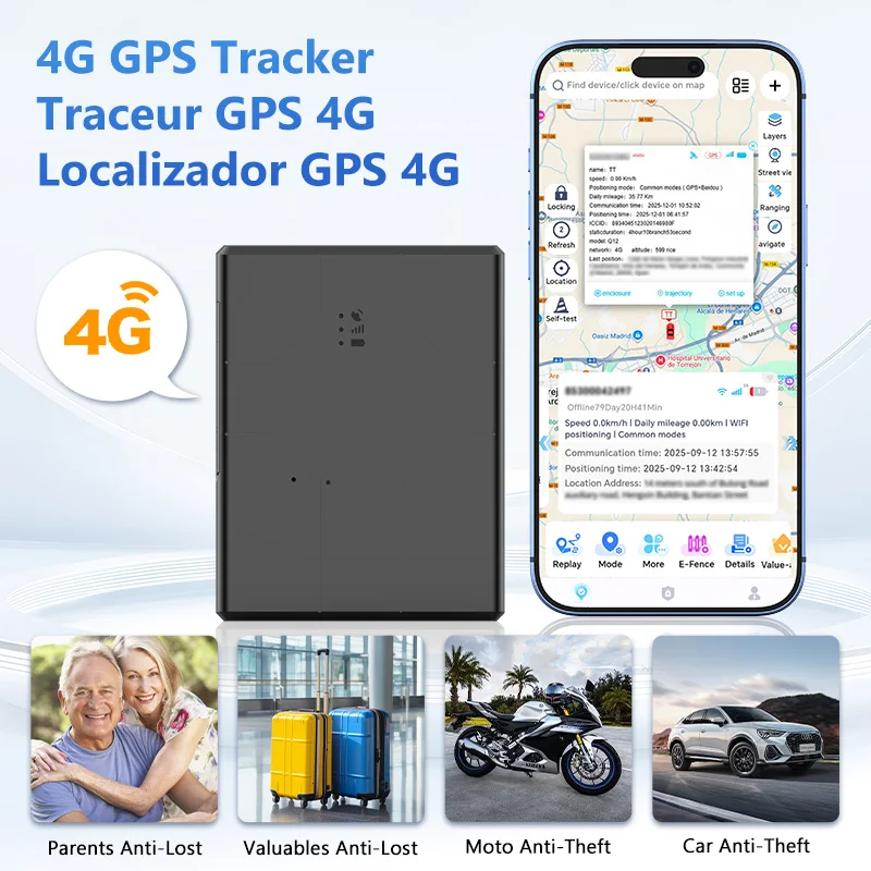 

20000 мАч/10000 мАч GPS трекер авто 4G автомобильный GPS локатор для автомобиля GPS-слежение в реальном времени устройство сигнализации ограждения GPS положения приложение