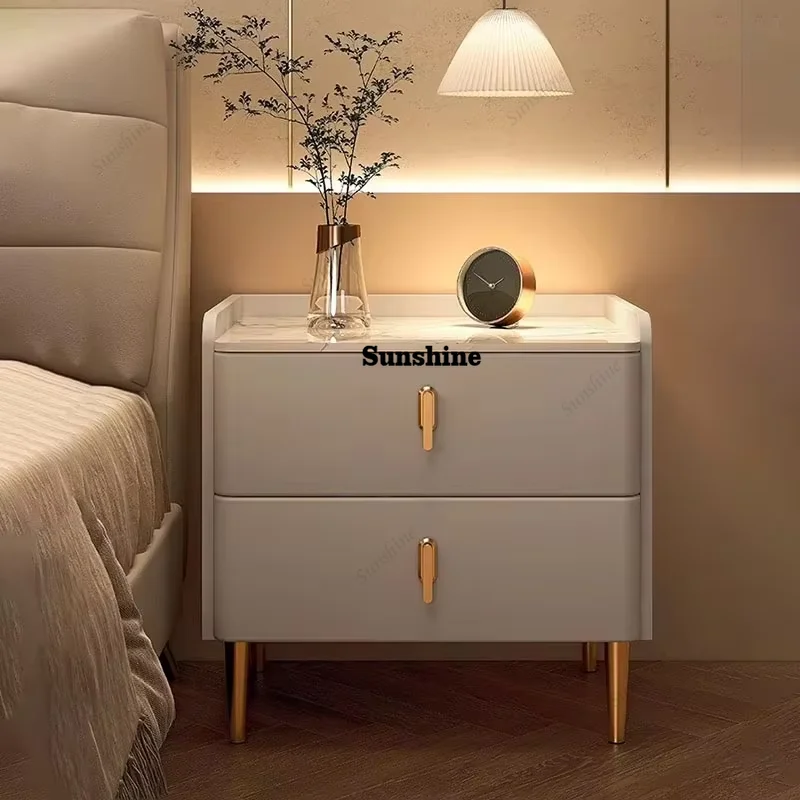 

Modern Nordic Nightstand Space Saving Drawers Trendy Storage Bedside Table Gray Dresser Mesinha Cabeceira Bedroom Furniture