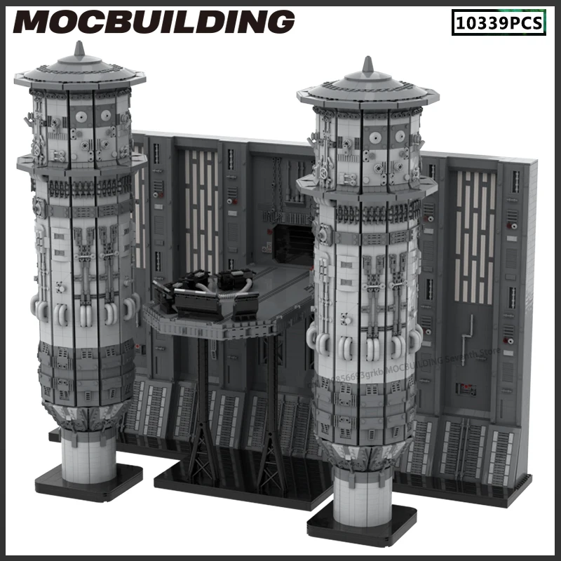 Ucs Filmszene moc Bausteine ucs Schloss Modell Raum Serie Straßen ansicht Architektur DIY Ziegel Sammlung Spielzeug Weihnachts geschenke