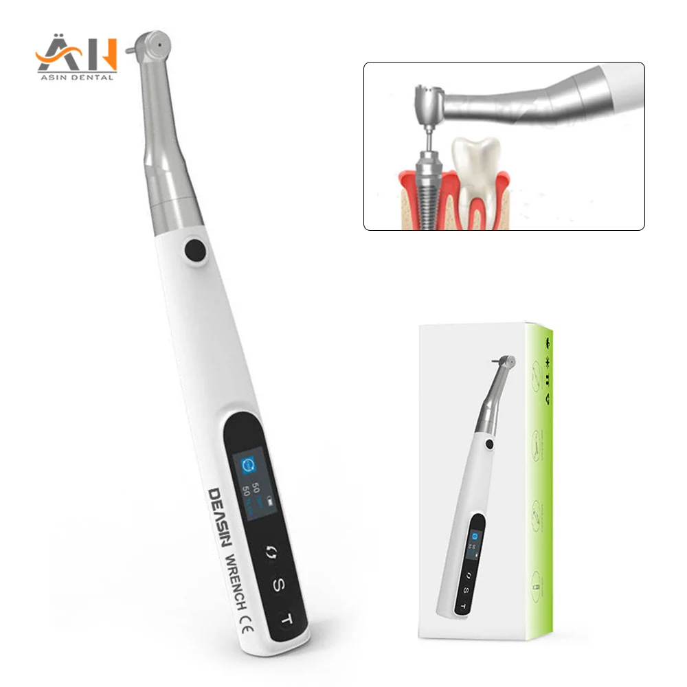 

Dental Electric Implant Torque Wrench Torque Driver Dentistry Universal Implant Repair Tools with 16Pcs Screws