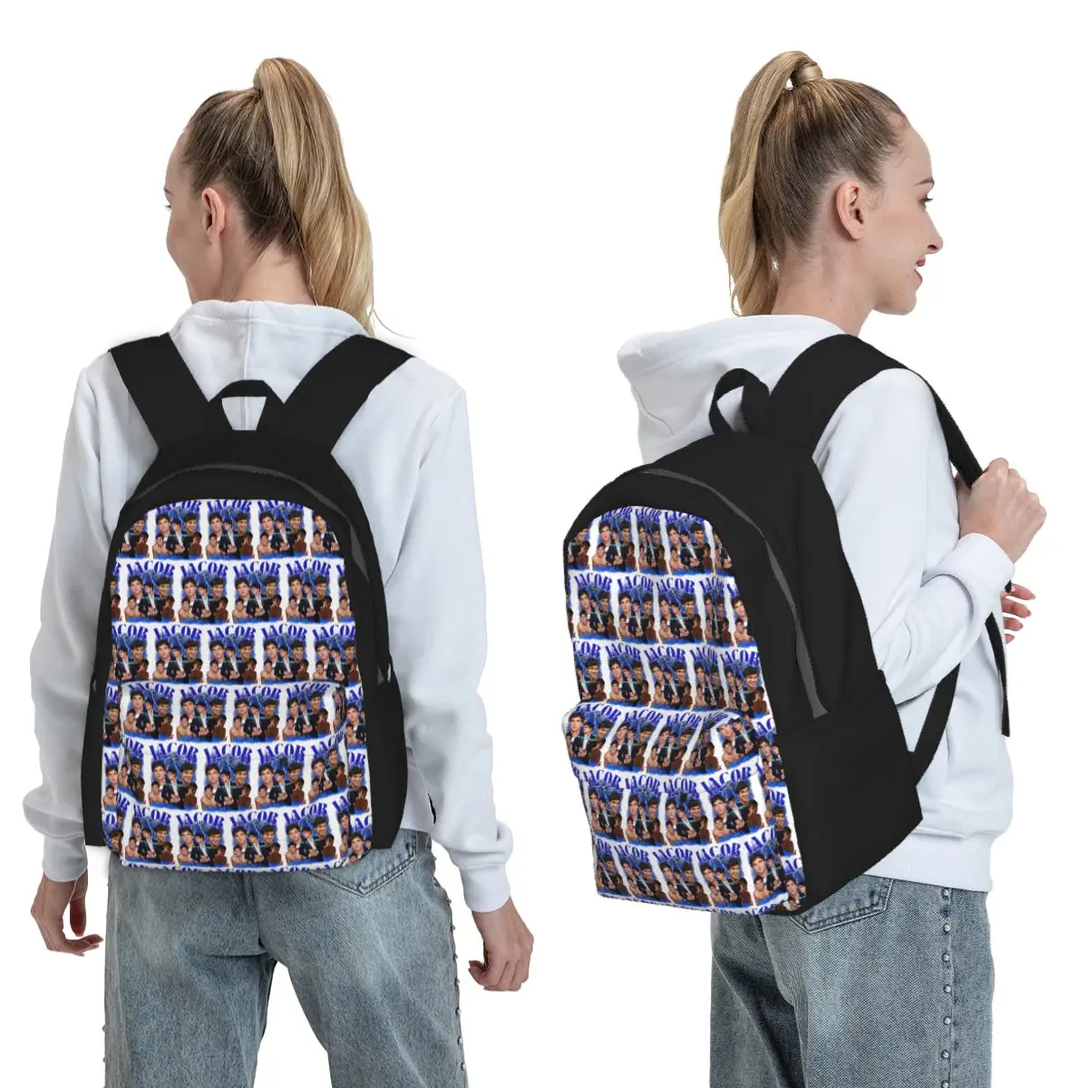 Jacob Elordi Australian Actor Backpack Boys Girls BookBag Kids School Bag Laptop Shoulder Bags for Men Women