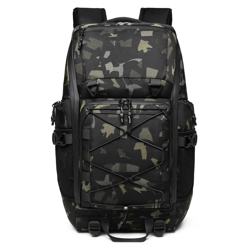 OZUKO  backpak Waterproof 15.6 inch Laptop Backpack Multi Function 30L Large Capacity Camouflage Hiking Backpack For Men