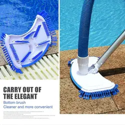 Swimming Pool Curved Vacuum Cleaner Suction Head Save Labour Bath Spas Hotel Shower Cleaning Brush Swimming Pool Cleaning Tools