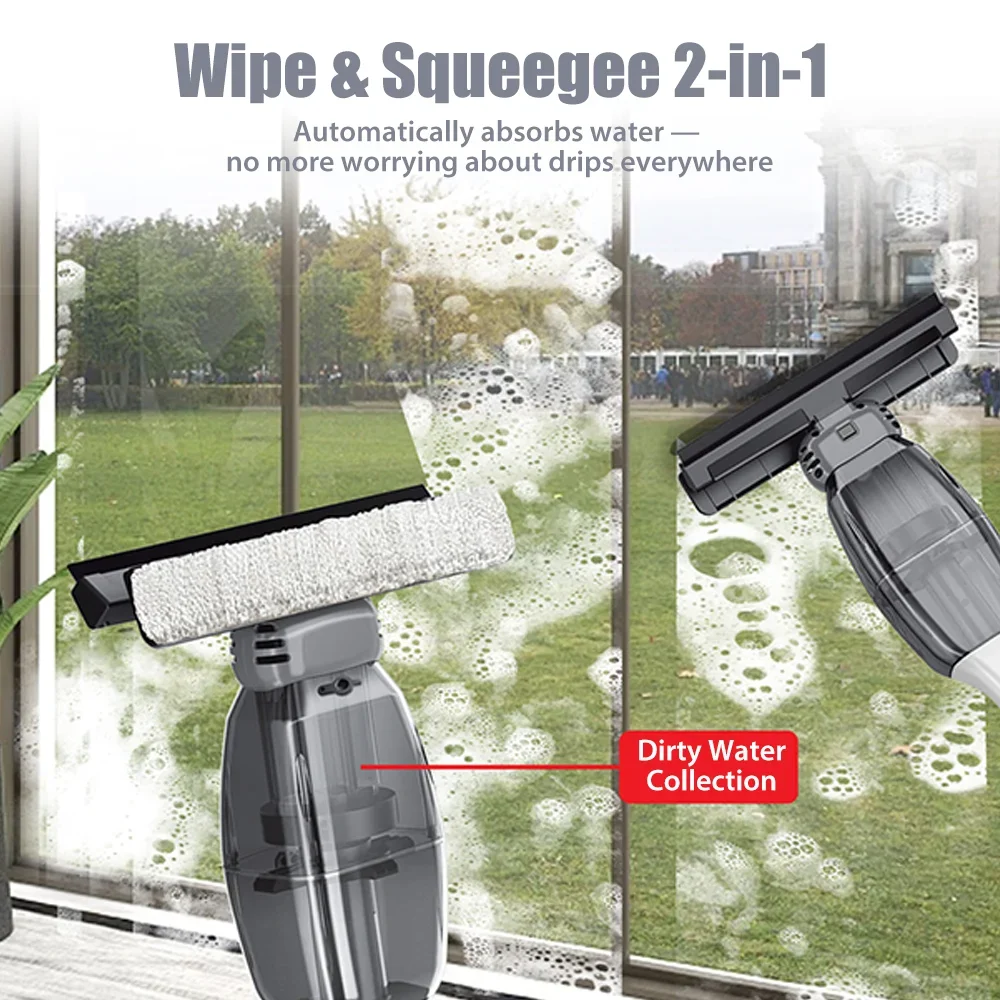 

Электрический очиститель окон 3-в-1: от запотевания, конденсата, с высокой силой всасывания. Готов к уборке всего дома. Умный дом. Зима.