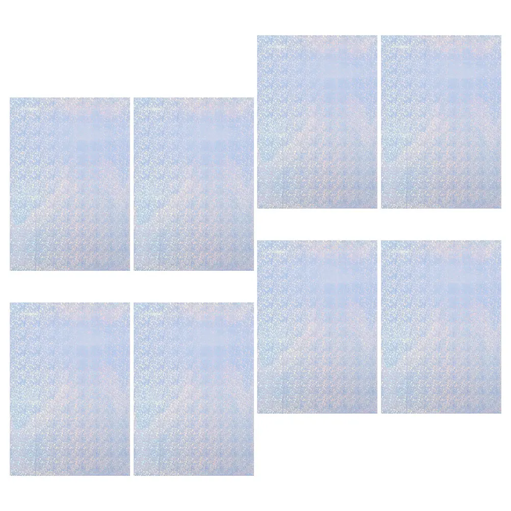 8pcs Waterproof A4 Colorful Radium Photo Paper Printer Smooth Surface Glossy Sheet Oil Resistant Office School Project Copy