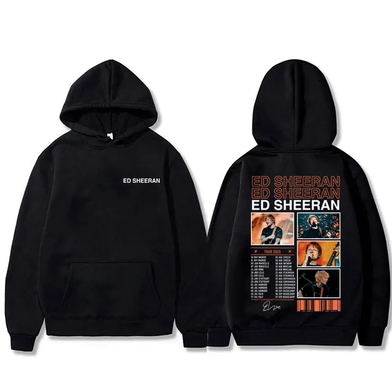 

Ed Sheeran Tour 2025 Hoodie Men Women Fashion Vintage Oversized Sweatshirt Streetwear Men's Gothic Casual Pullover Sportswear