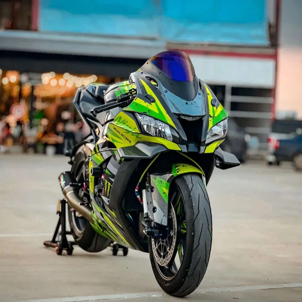 For KAWASAKI ZX10R ZX-10R 2011 2012-2016 2017 2018 2019 Motorcycle Fairing Parts Kit Fixed Winglet Aerodynamic Wings Spoiler