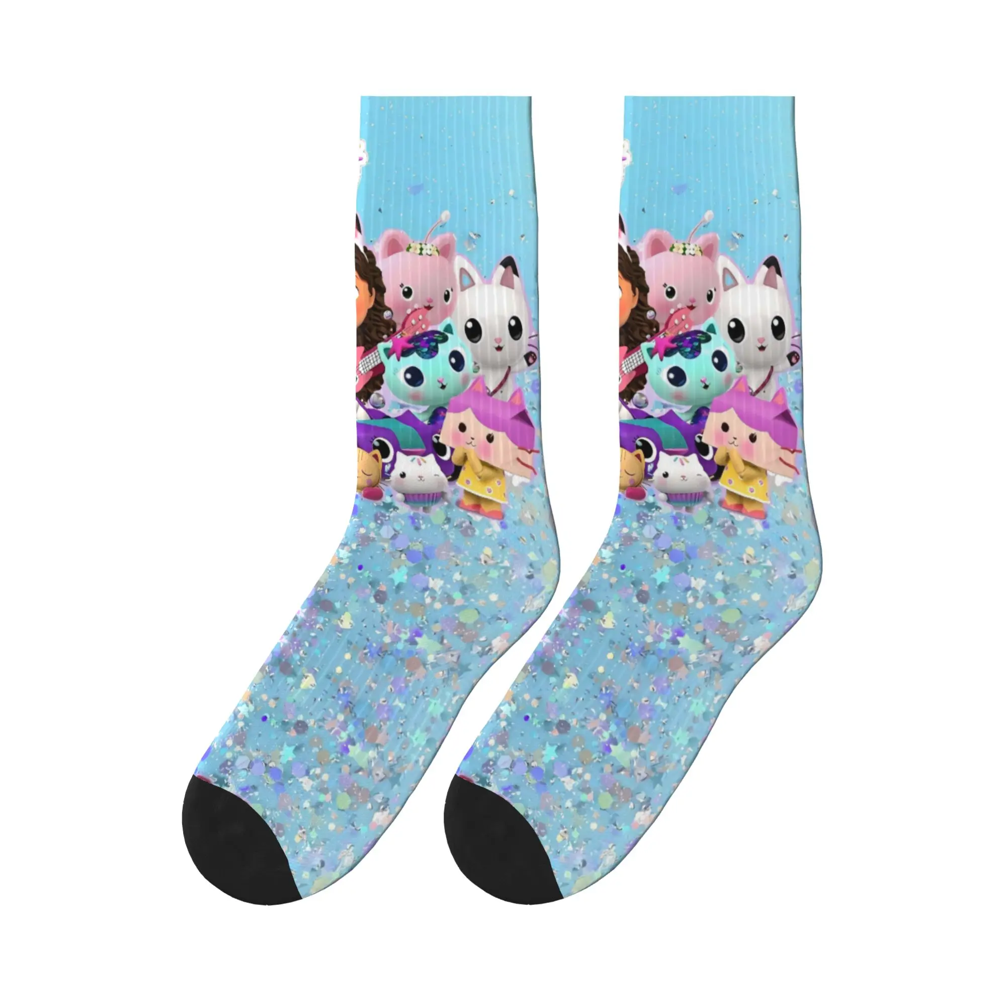 

G-gabbys Dollhouse DJ Catnip Socks Anti Bacterial Stockings Men Quality Outdoor Sports Socks Autumn Funny Graphic Socks