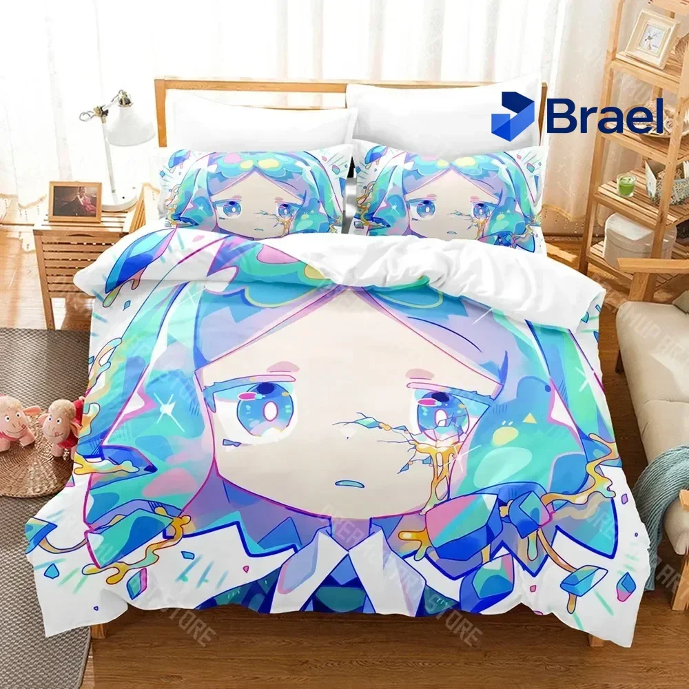 Exquisite 3D Print Land Of The Lustrous Bedding Set Boys Girls Twin Queen Size Duvet Cover Pillowcase Bed Kids Adult Home Textil