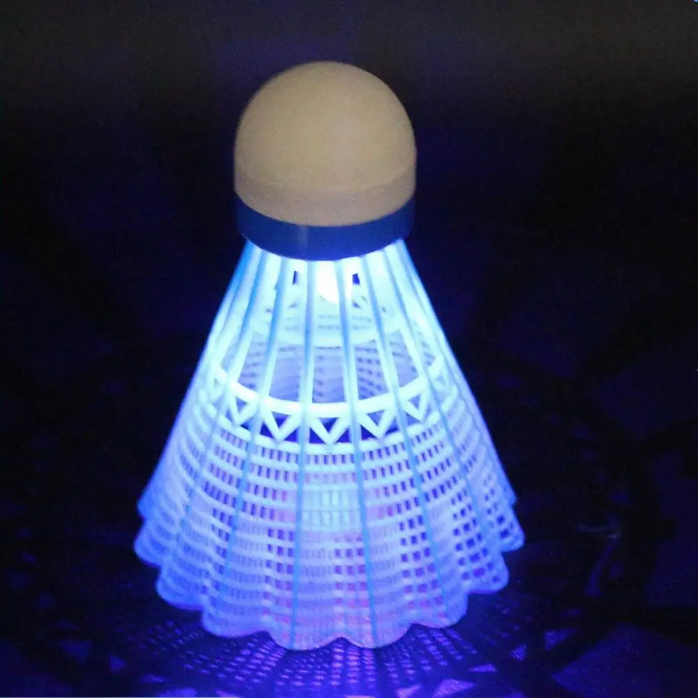 

Light-up LED Badminton Glowing Colorful Luminous Badminton Balls Lightweight Nylon Lighting Shuttlecocks Dark Night