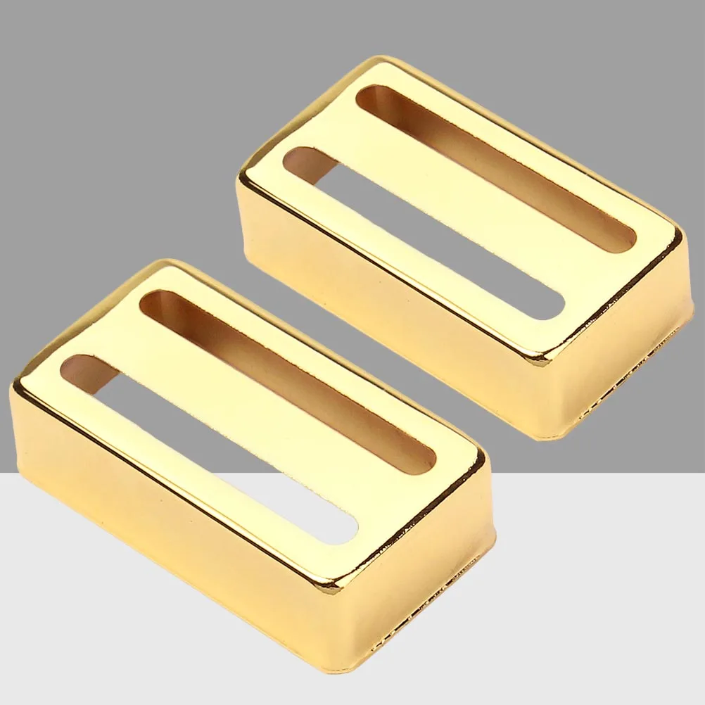 

2pcs Dual Coil Pickup Covers Gb311 Metal Electric Guitar Replacement Parts Golden Easy Install For Guitarists Bands Guitar