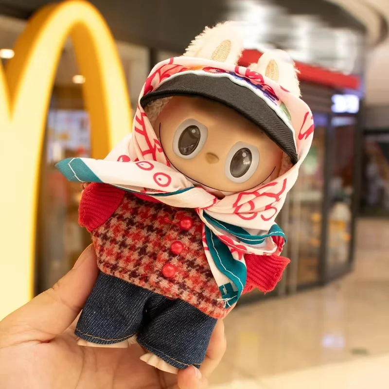 

For Labubu Diy Doll Clothes And Accessories 1:1 Scale Collectible Toys For V1 V2 V3 Wacky Mart Series 17cm Gd-Limited Edition