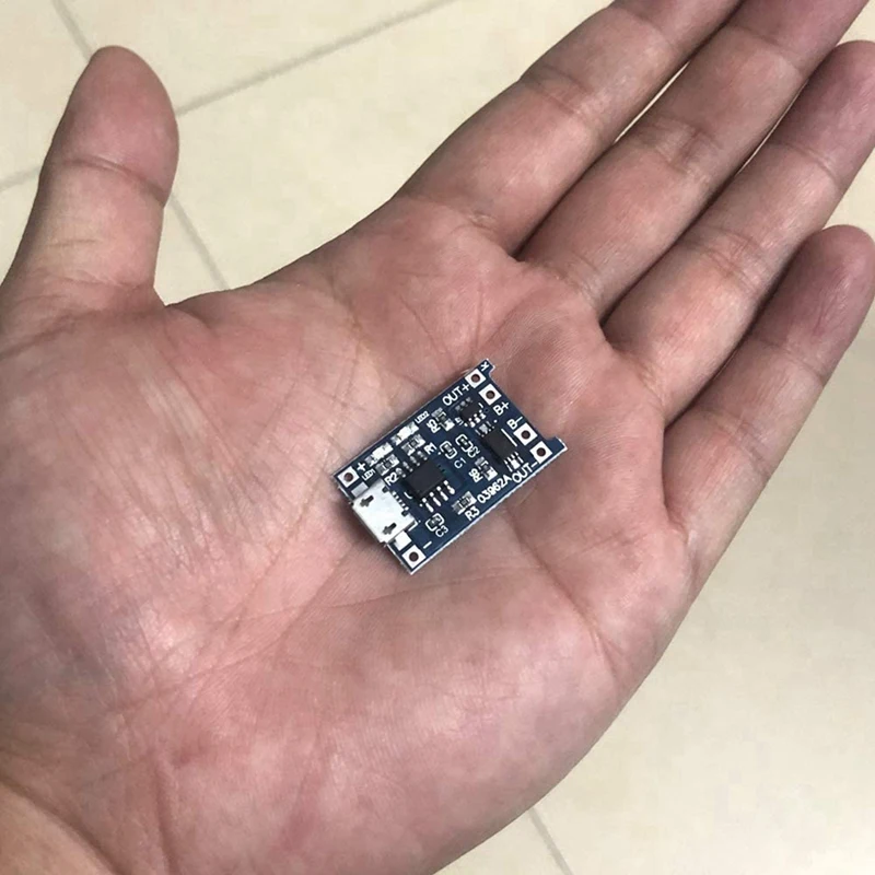 Smart-12PCS For TP4056 Charging Module With Battery Protection 18650 BMS 5V Micro-USB 1A Charge Board For 18650