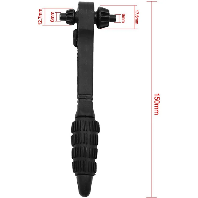 2 in 1 Mini Universal Hand Drill Key Chuck Drill Press Wrench Tool Quick Change Ratchet Wrench Tool