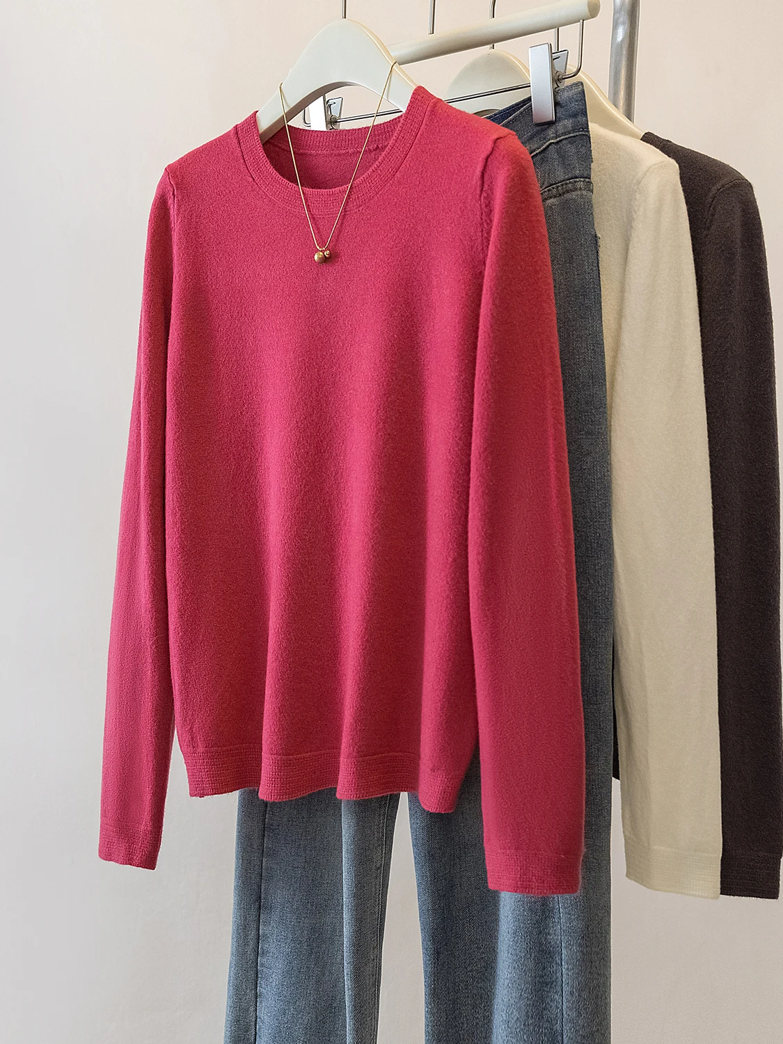 

Высококачественный японский свободный женский трикотаж, тонкий художественный свитер в стиле ретро, базовый слой, осенний сезон, длинный све, круглый Ne