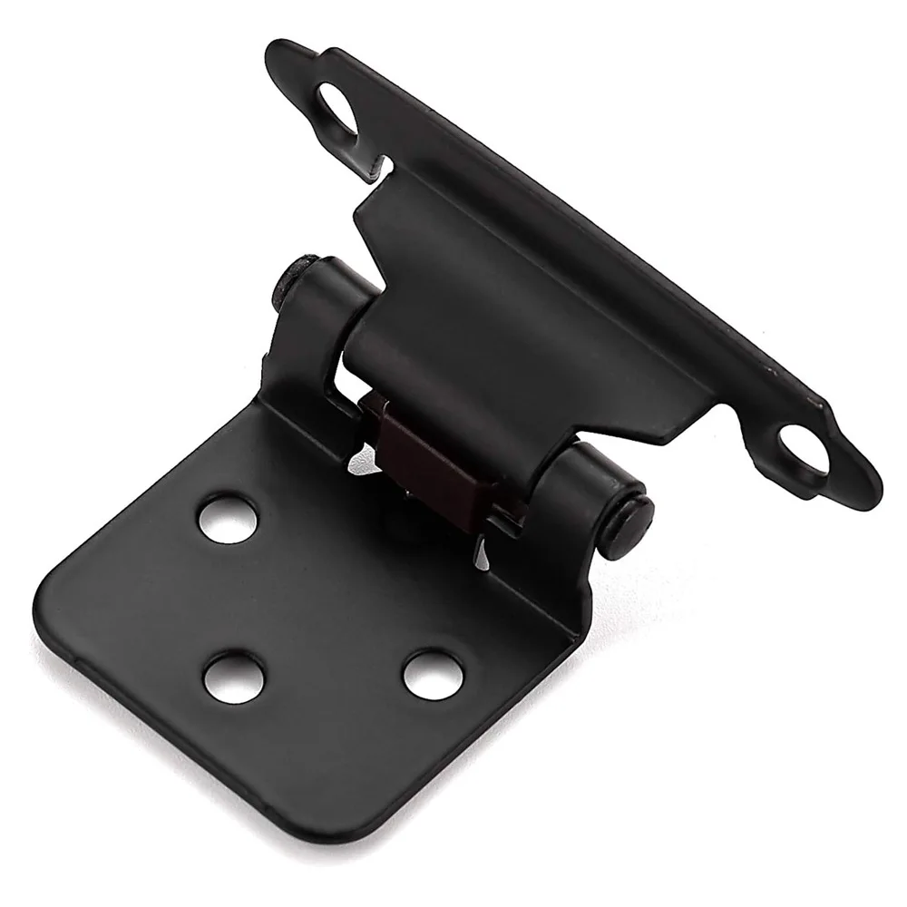 2Pcs American Self Closing Spring Hinge with Screws Overlay Flush Cabinet Hinges Furniture Hardware