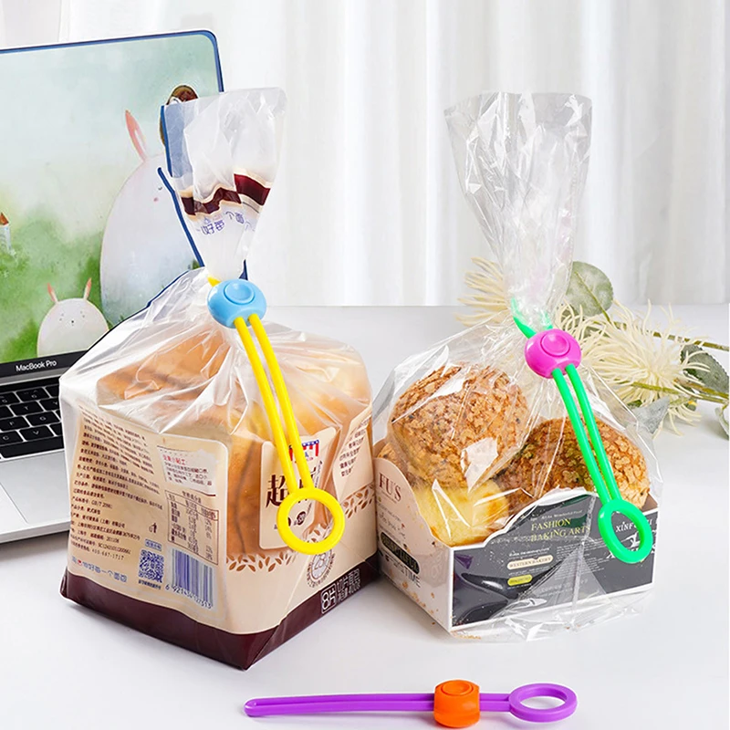 Multi-purpose Sealer Elastic Hangable Recyclable Reusable Kitchen Storage Tool for Food Bags Data Cable Food Fresh Keeping