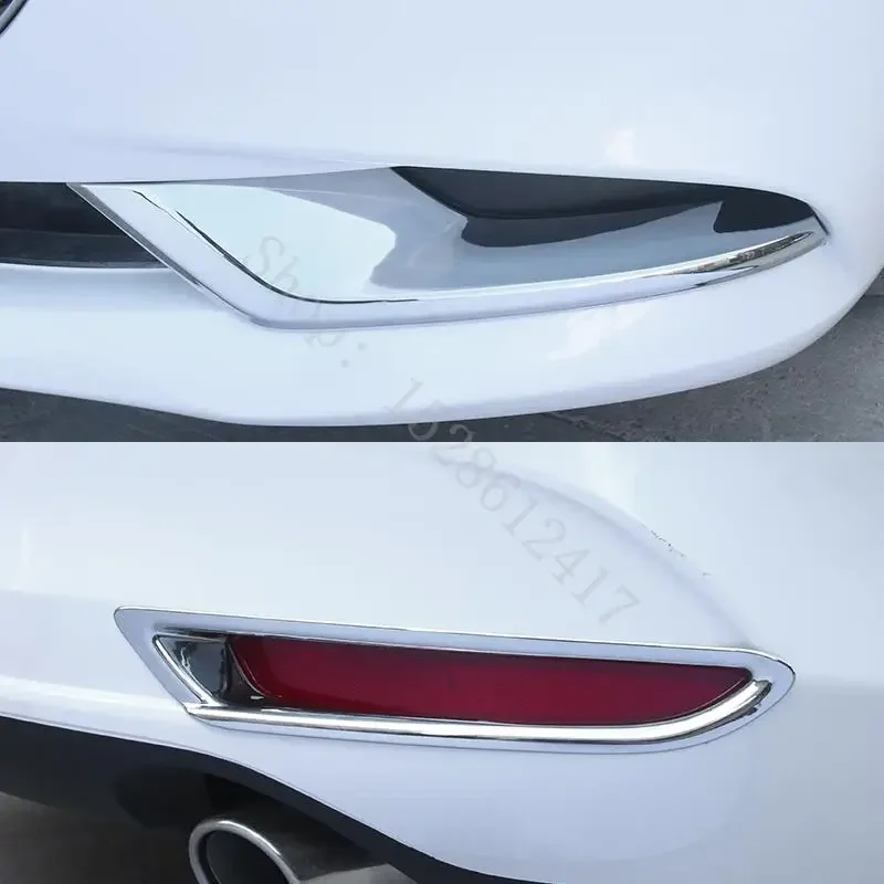 

For Mazda3 Axela sedan BP 2019 2020 Car Front Rear Fog Lights Lamp Frame Cover Bezel Trim Styling Exterior accessories