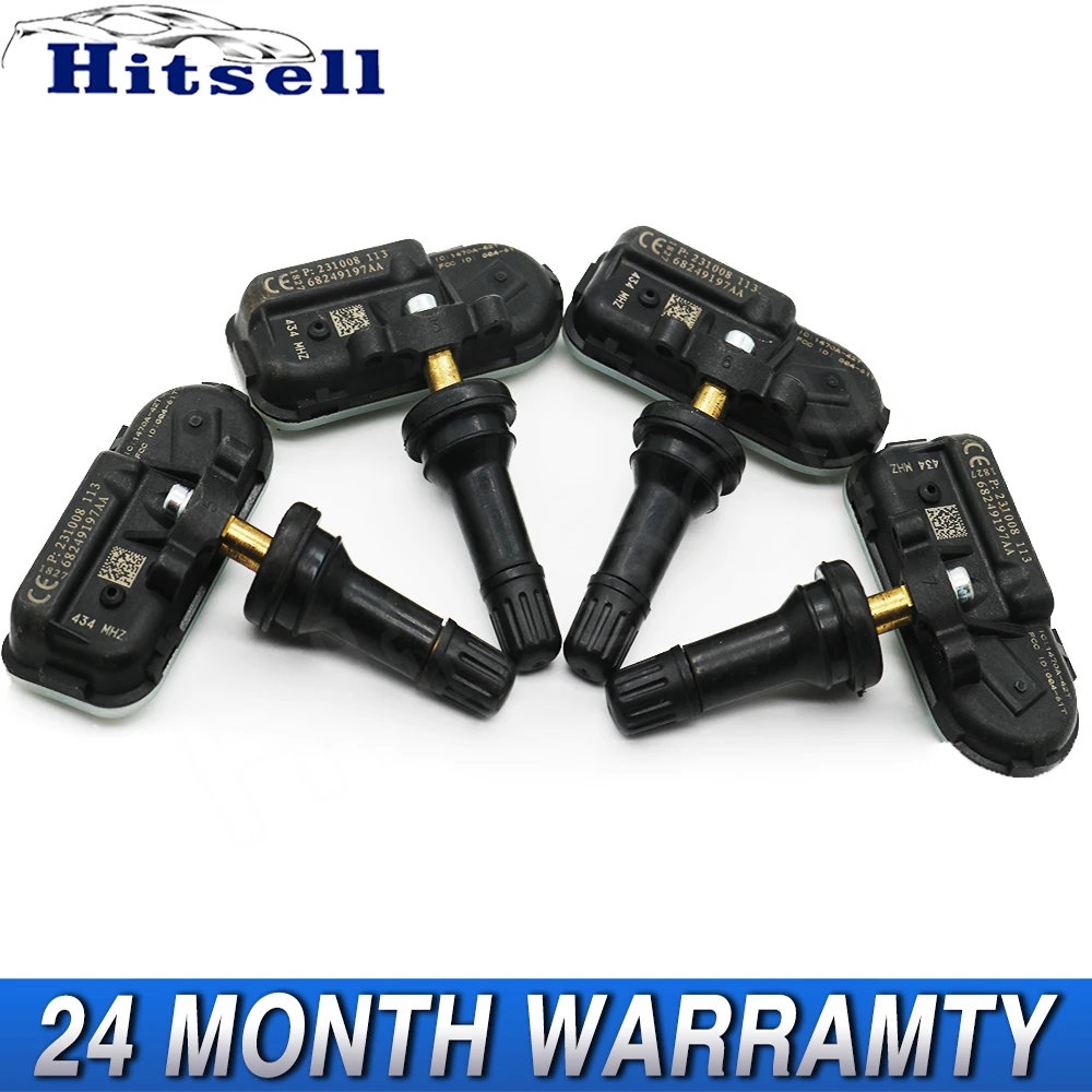 SENSOR TPMS 68249197AA 434MHZ para Jeep Cherokee Dodge Ram1500 Ram2500 Ram Sensor de Presión de Neumáticos TPMS 68249197AA
