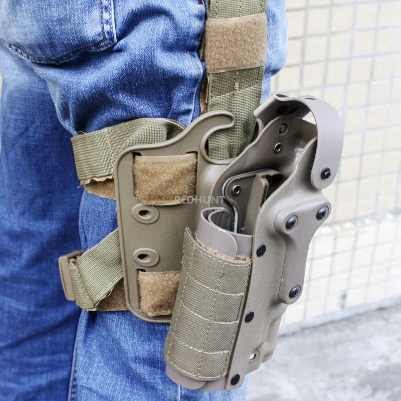 Universal Drop Leg Gun Holster Right Left Adjustable For PPX/PX4/PSM/HK USP/M1911/CZ 75/P220/G 17/M9/P99/Taurus G2C/P226