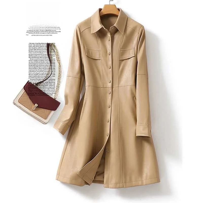 2025年春秋 レディース シープスキンレザージャケット スリムフィット 襟付き スタンドカラー おしゃれ アウター 通勤 長袖