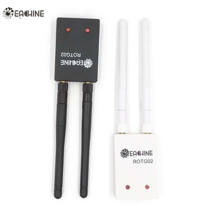 Eachine ROTG02 UVC OTG 5.8G 150CH 오디오 FPV 리시버, 안드로이드 휴대폰 태블릿 스마트폰 송신기, 블랙 FPV Accs 포함