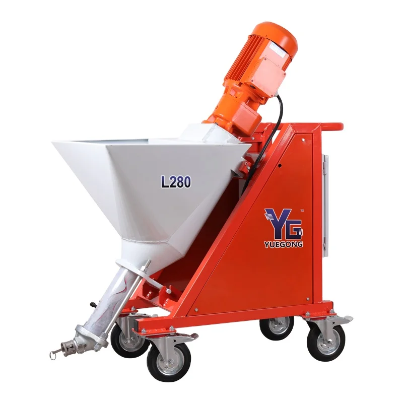 YG L280 High Pressure 380V Spray Waterproof Coating Fireproof Cement Mortar Grouting Spraying Plastering Machine