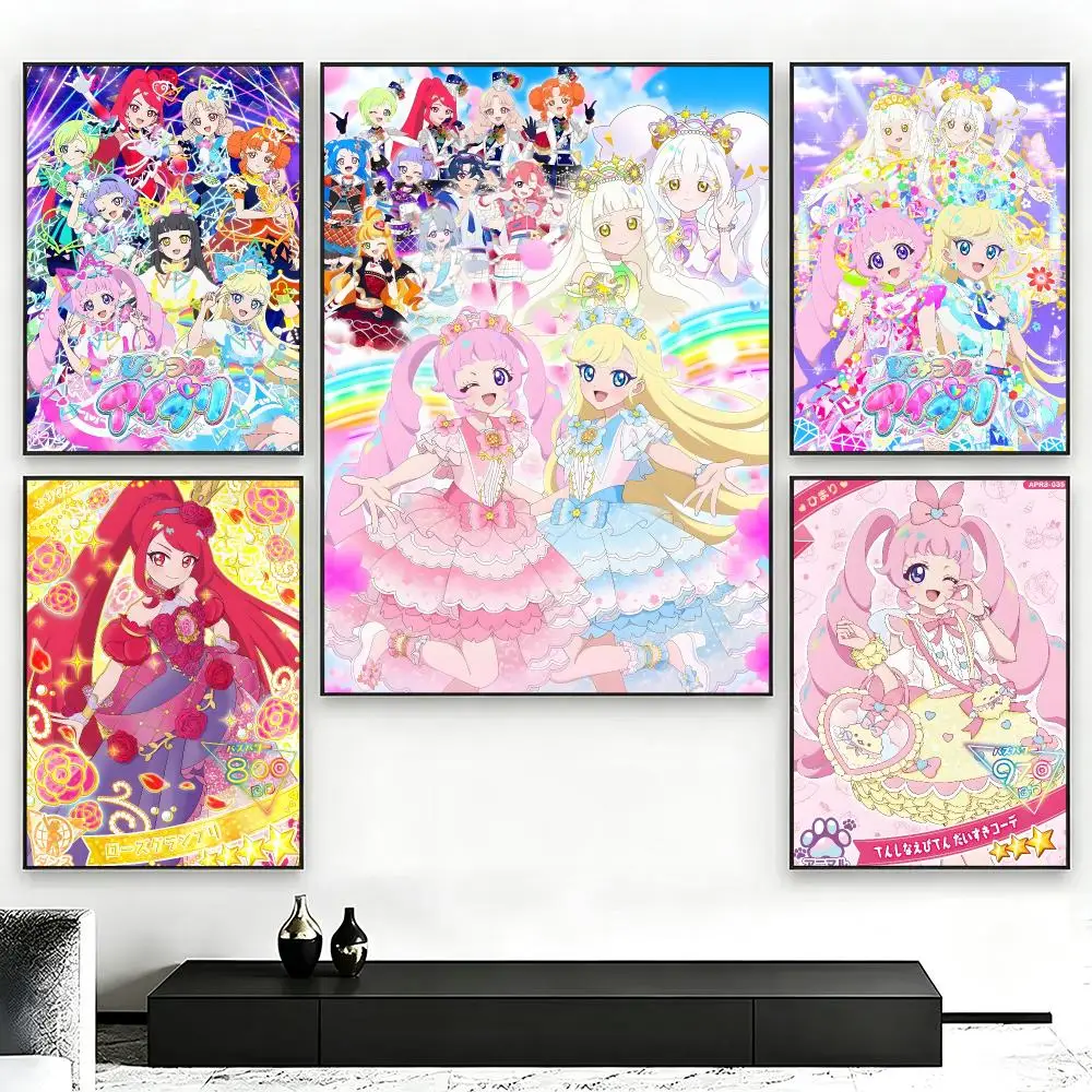 Anime Himitsu no Ai PriS Poster Poster Nordic HD Self-Adhesive Wall Sticker Home Café Bedroom Living Room Art Decor Gift