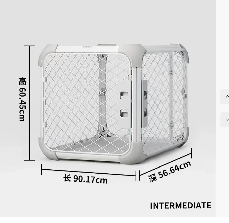 

Дорожная клетка для маленьких собак из алюминиевого сплава, портативная автомобильная переноска для домашних животных со складной функцией, железный дом