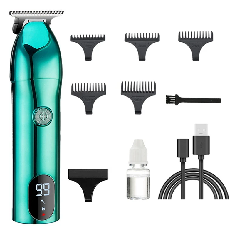 Men Hair Clippers Electric Beard Trimmer Professional Hair Cutting Machine For Men Grooming, Digital Display