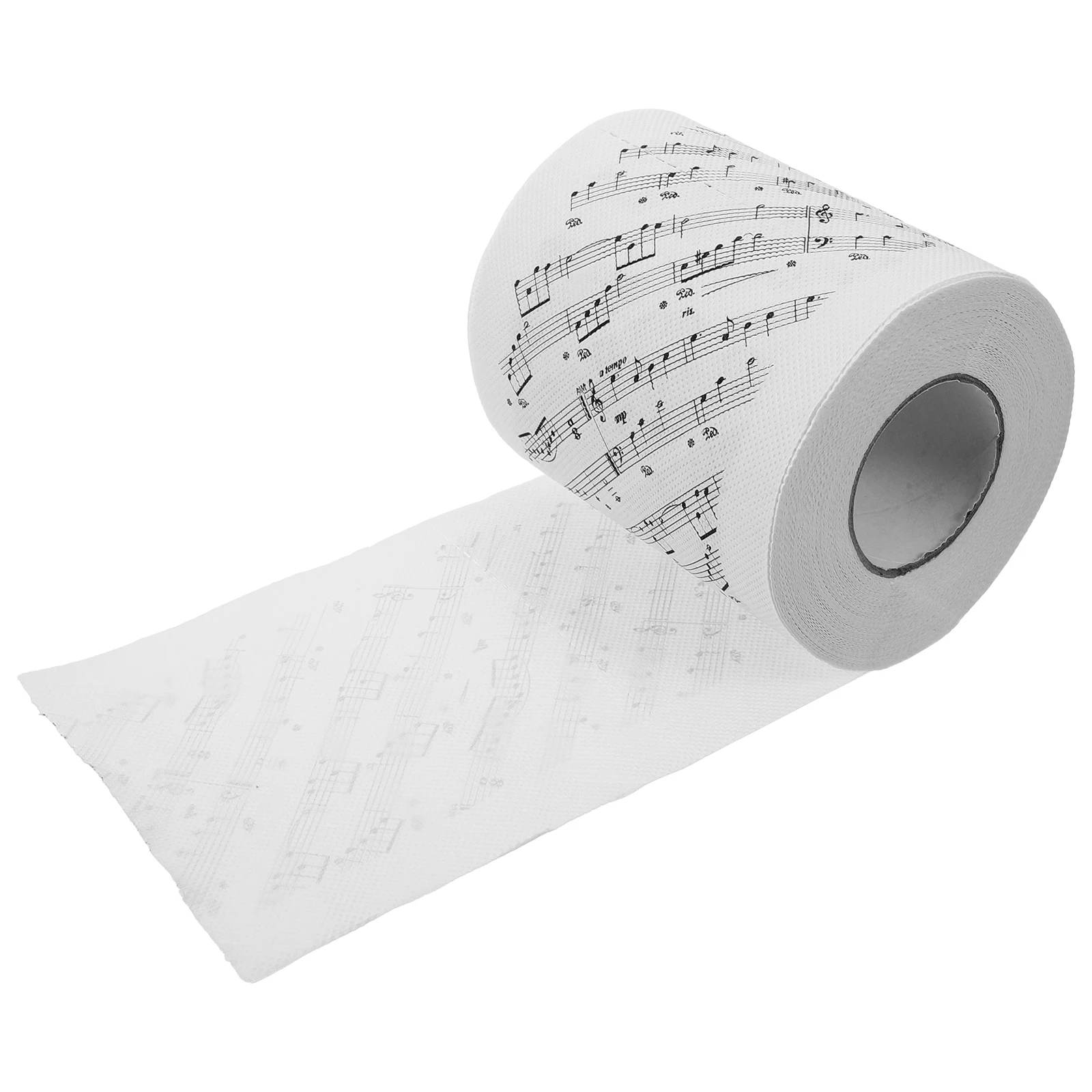 Music Notes Toilet Paper Roll Printed Tissue for Bathroom Eco-Friendly Soft Decorative Paper for Music Enthusiasts