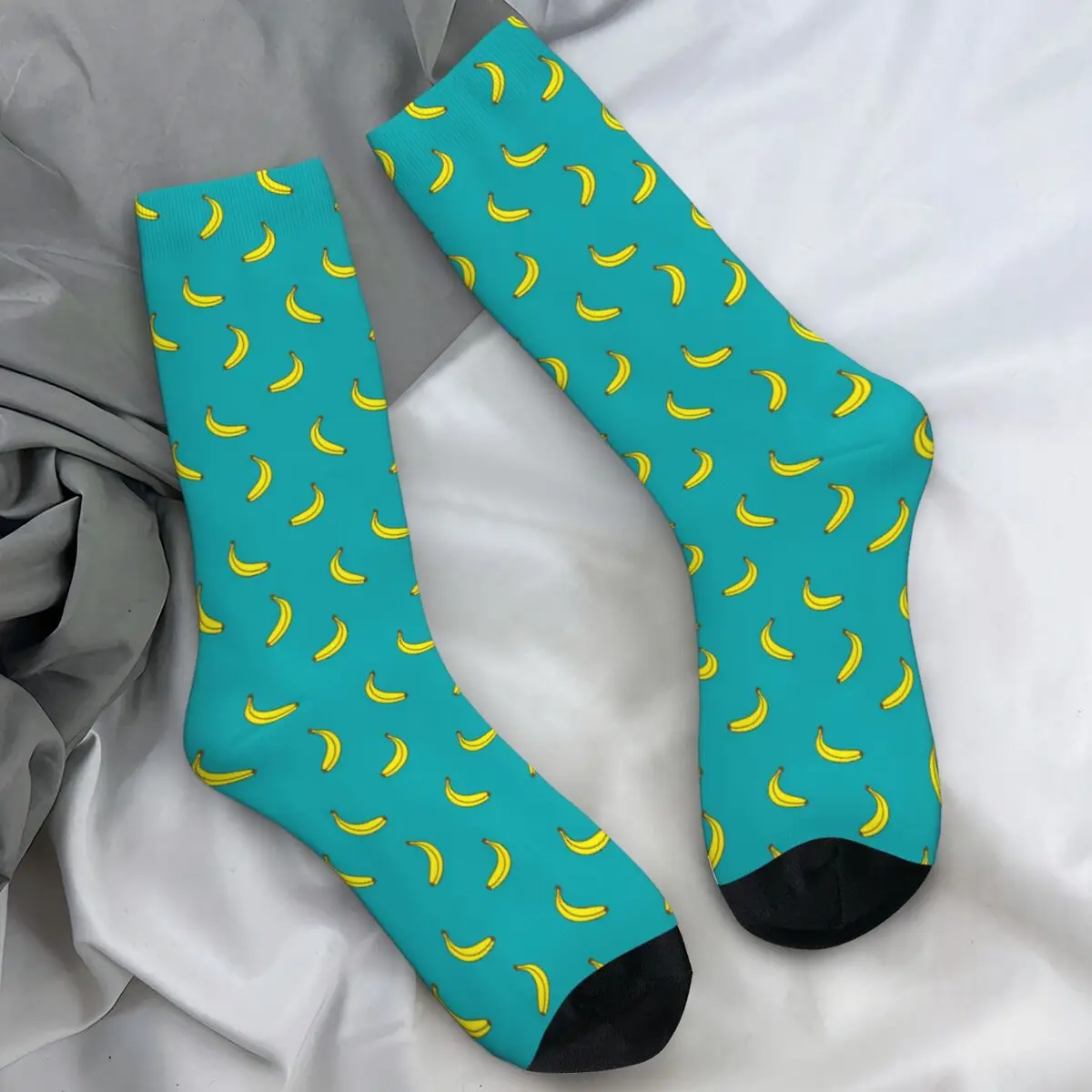 Bananen Druck Strümpfe Männer Grün Gelb Socken Hohe Qualität Koreanische Socken Herbst Skateboard Anti Schweiß Grafik Socken Geburtstag Geschenk