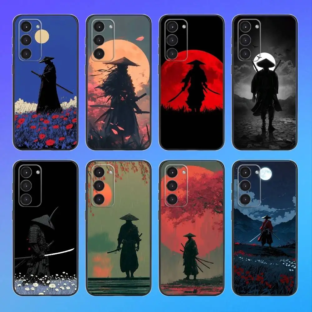 

Japanese Bushido Samurai Black Soft Phone Case For Samsung Galaxy A73,A72,A71,A53,A52
