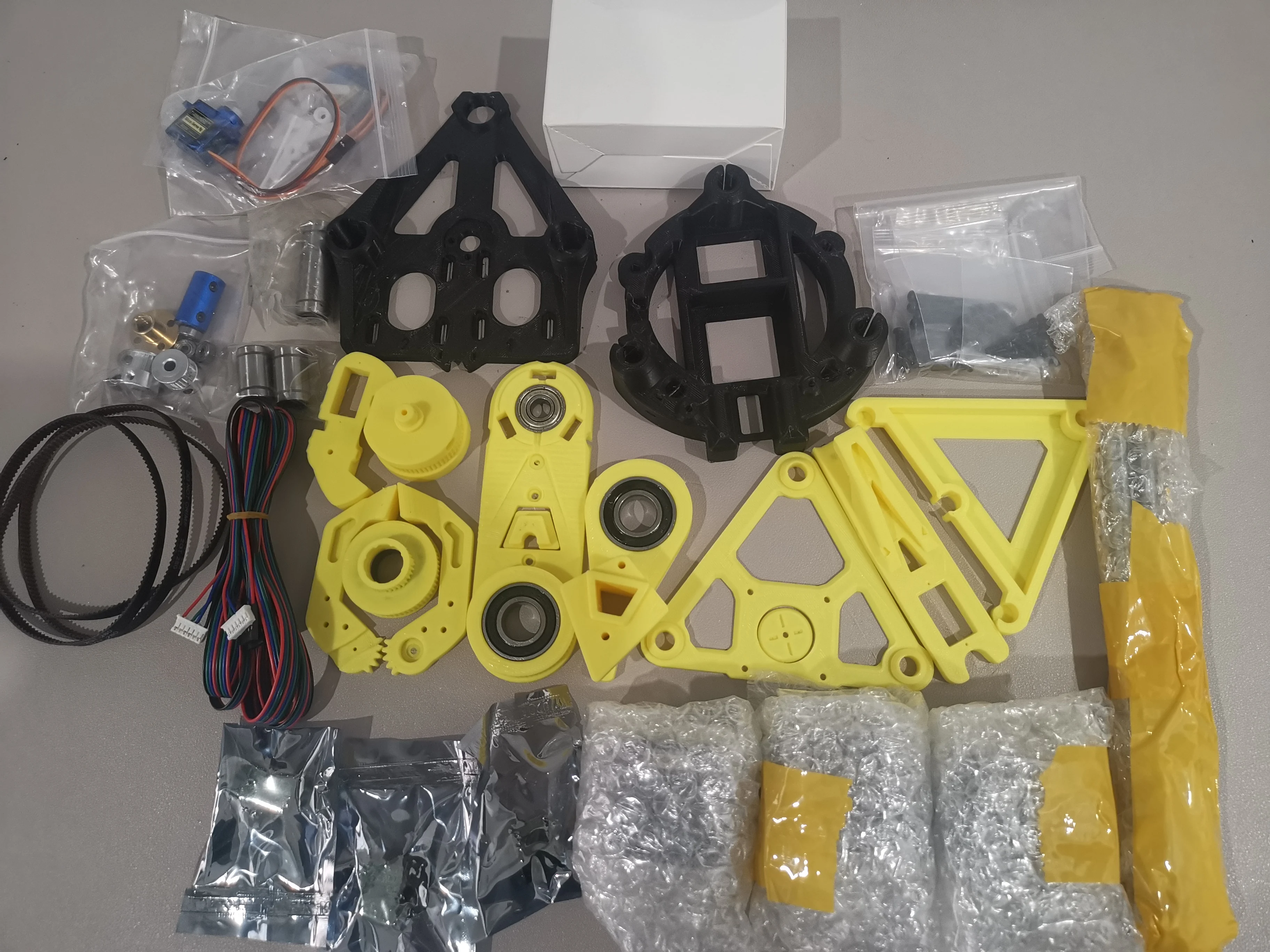 Brazo de Robot Scara multieje, manipulador de impresión 3D para Robot Arduino, Kit de bricolaje con Motor paso a paso, garra, Robot programable Pyhton