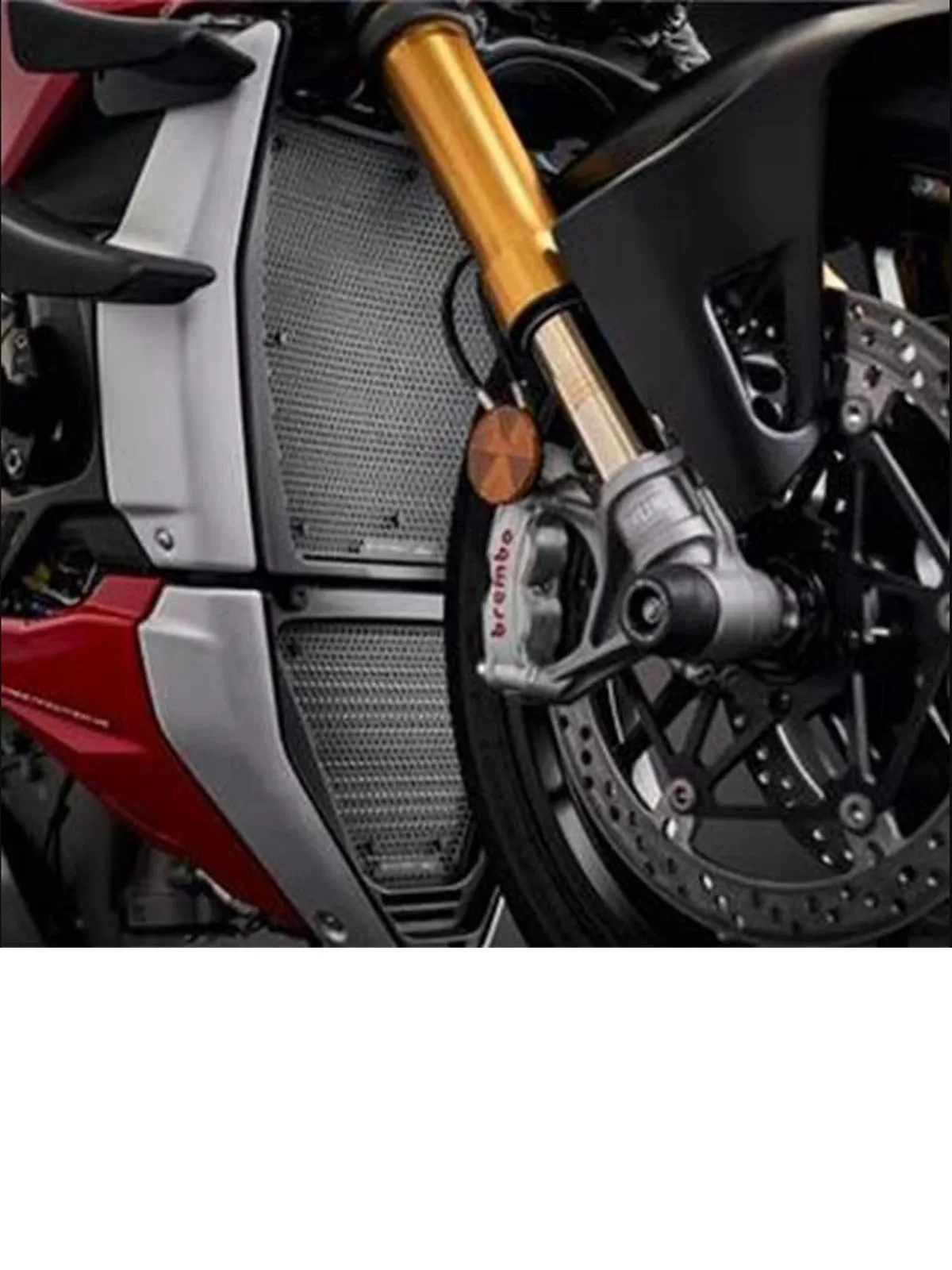 Voor Ducati Streetfighter V4 V4S Panigale V4 2020-2024 Motorfiets Radiator Grille Cover Guard Rvs Bescherming Protetor - afbeelding 2