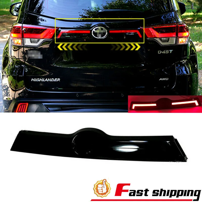 

LED Fit Toyota Highlander 14-2019 Tail Brake Breathing Light Dynamic Signal Lamp