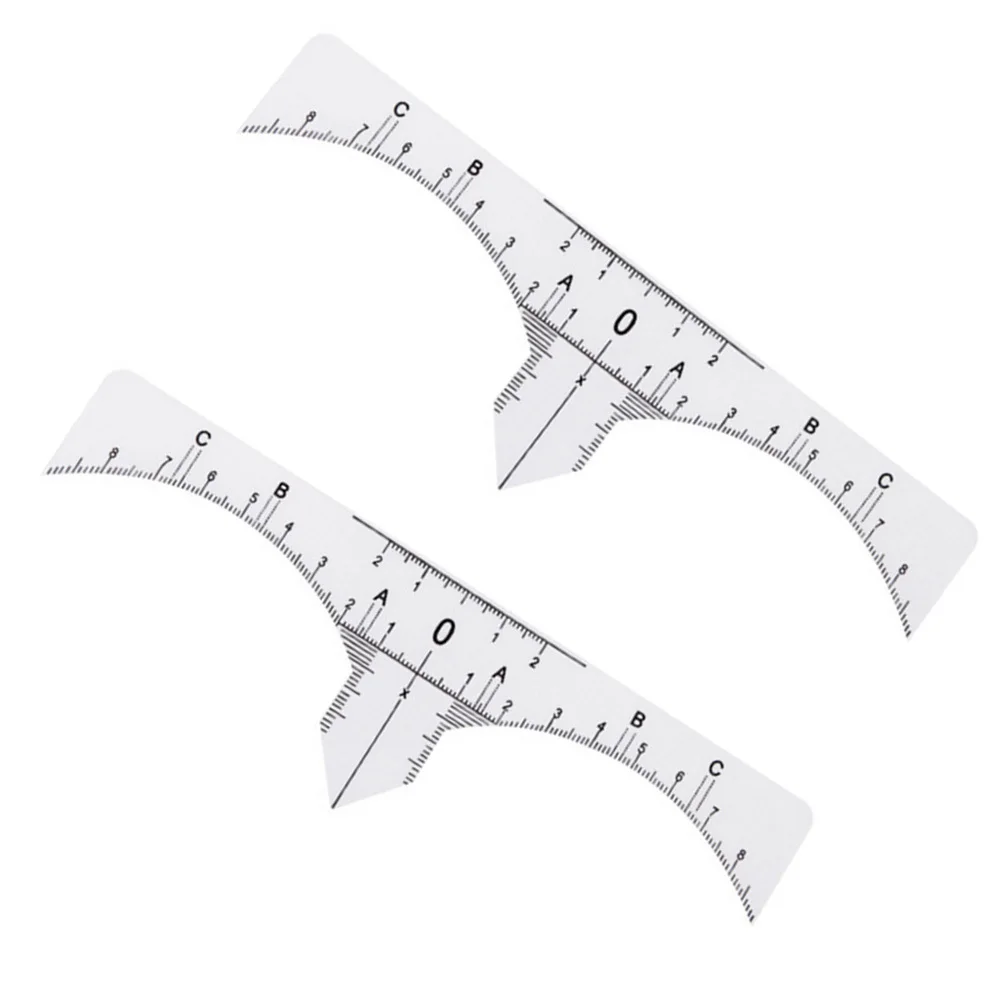 10 قطعة مجموعة حاكم الحاجب المهنية البلاستيك Microblading أداة الاستنسل ل متناظرة الحاجب كحل الشفاه الوشم تصميم ماكياج